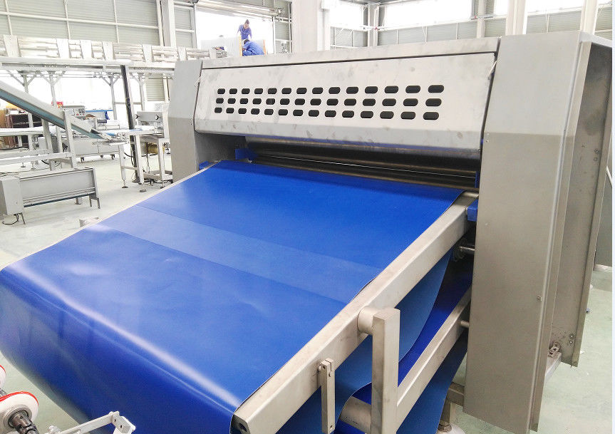 800 mm Width Dough Sheet Puff Pastry Lamination Line With 2 Auto Cooling System