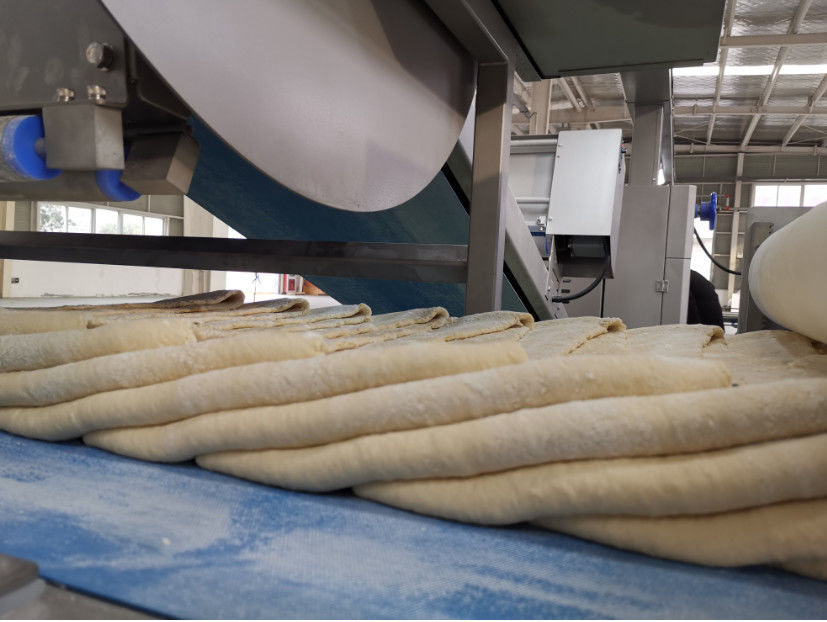 G600 Grand Capacity Laminated Dough Ball Making Line For Frozen Pastry Paratha