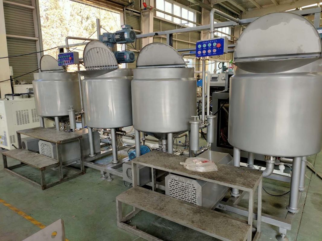 4 Mixing Container Cake Production Line  Motor With  3.5m×2.5m×2.2m Dimension