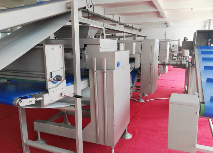 Commercial Bread Making Equipment for Various shape Croissant production With Coiling Mechanism