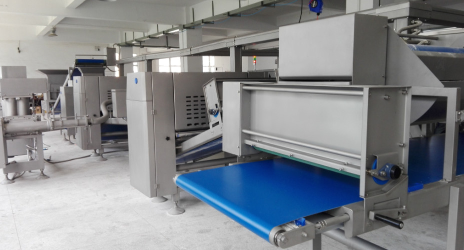Automatic Bread Production Line 800mm Table Width With Auto Panning System