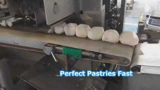 View Full Auto Croissant Maker Machine , Dough Flattener Machine For Danish Pastry Demo