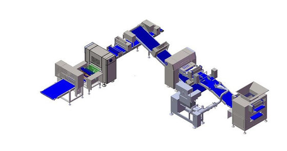 ZKS650 Pastry Dough Block Laminator With For Frozen Dough Block With 27 Layers Inside The Dough