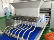 Configured Various Fillers Sausage Roll Machine With 2 Freezing Tunnels For Filled Pastry