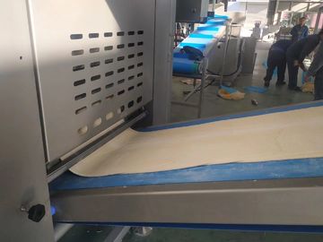 ZKSD900 Auto. pastry lamination line with 2 sets of auto.freezers on the ground and auto.panning machine