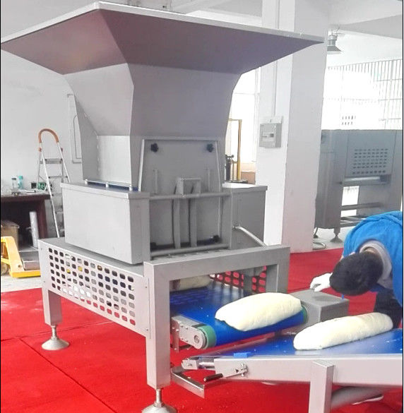 SS304 Bread Production Line 600mm Working Width With Auto Dough Cutting Hopper