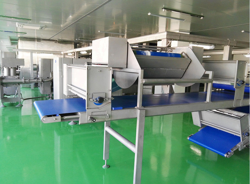 Zlks 1 2t Siemens Plc Dough Laminator Machine Maximal 144 Layers For Puff Pastry Dough