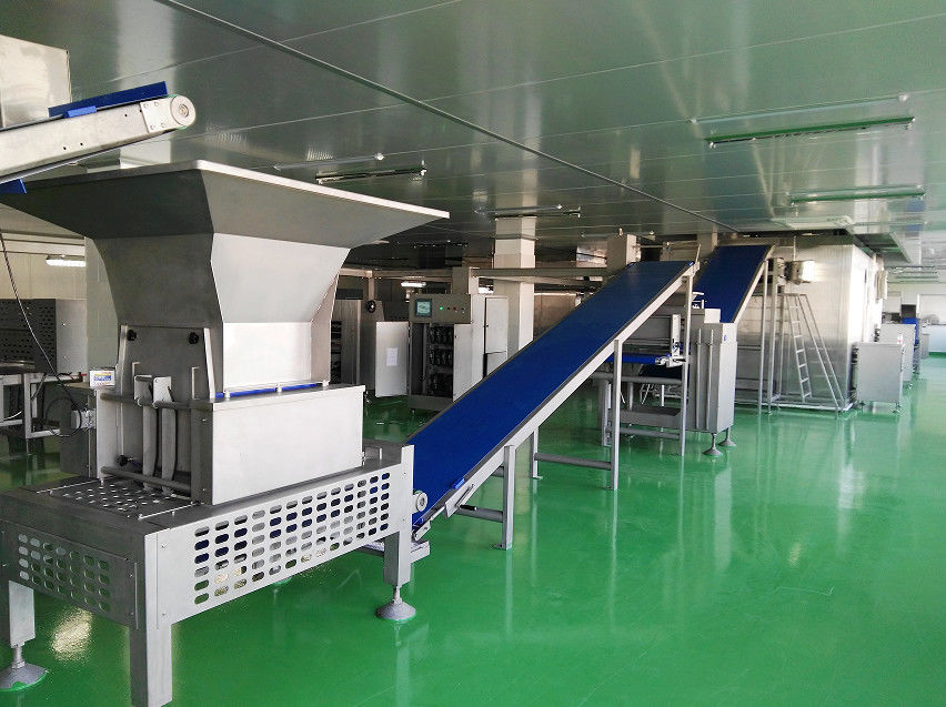 Customer Tailor Pastry Production Line 8000 Kg / Hr With Stamping Accessories