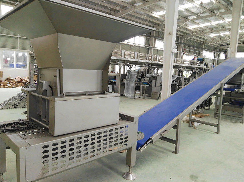 Auto Freezing Croissant Production Line with 8 Nozzles Depositor For Filled Croissant