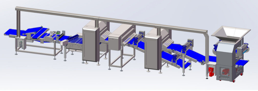 Flexible Pastry Dough Laminator Machine With Multirollers Modular Structure
