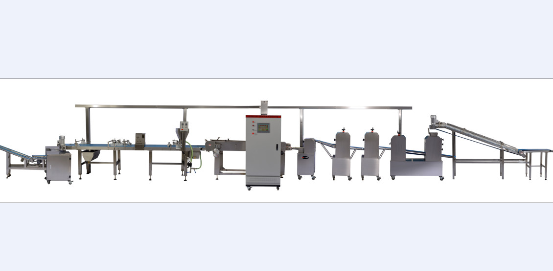 High Capacity Automatic Tortilla Production Line With Film And Press Machine