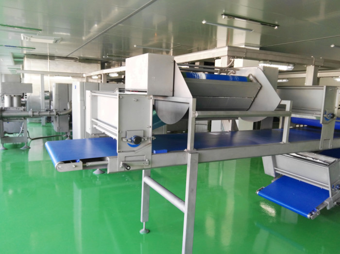 Automatic Dough Laminator line with 2 Freezing Tunnels for Puff Pastry and Croissant