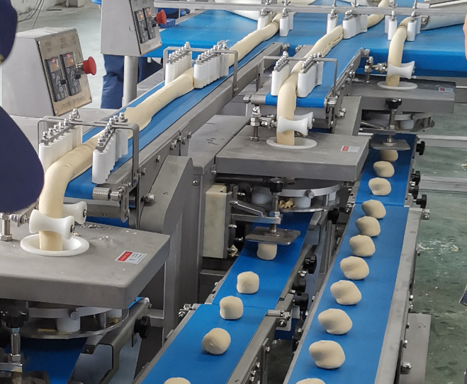 G600 Grand Capacity Laminated Dough Ball Making Line For Frozen Pastry Paratha