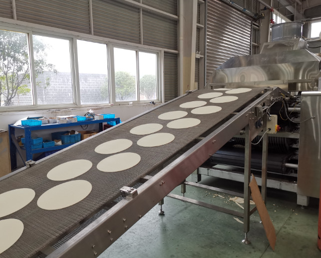 G650 Industrial tortilla Production Line of 304 stainless steel equipped with touch screen for high capacity demand