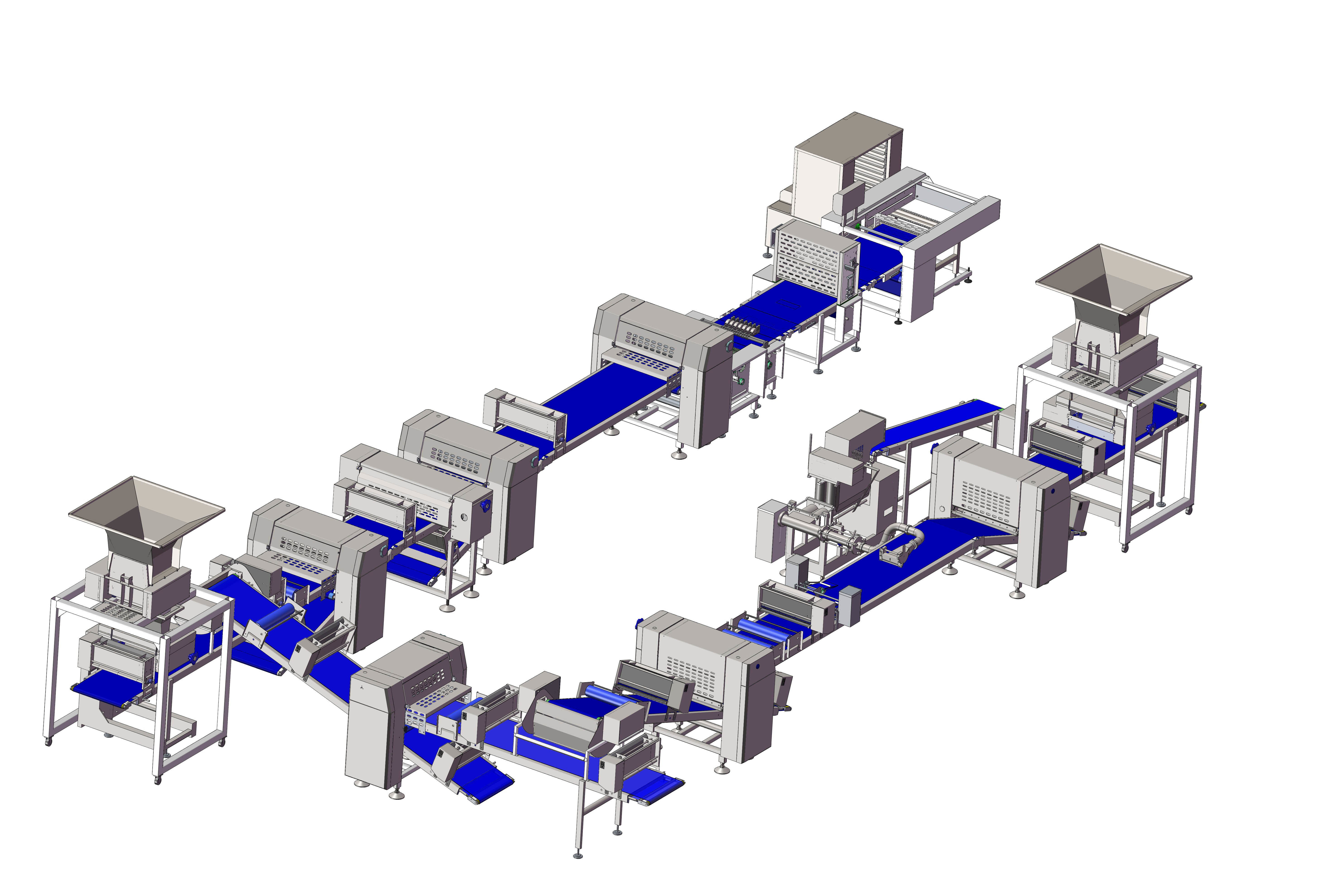 ZKS900 Dough Sheet Dough Laminating Machine , Danish Pastry Laminating