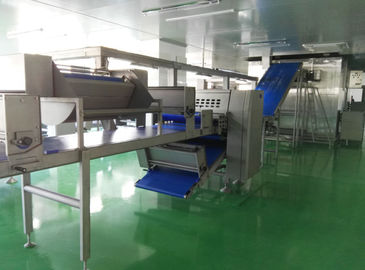 Auto Freezing Croissant Production Line with 8 Nozzles Depositor For Filled Croissant